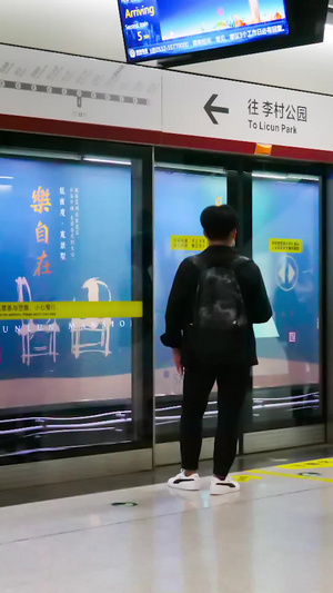 地铁高峰潮汐人流延时上下班36秒视频
