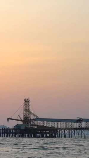 泰国甲米大海日落实拍延时20秒视频