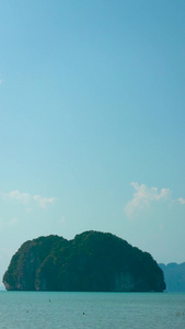 泰国海岛海峡自然风光延时视频