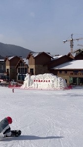吉林北大壶滑雪场极限运动视频