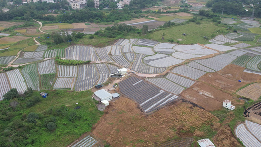 农村农业种植基地航拍视频