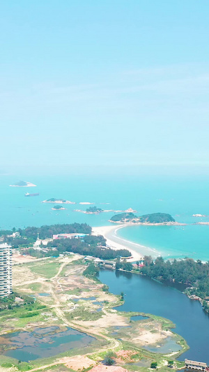 航拍东山金銮湾海岸线42秒视频