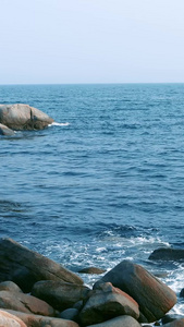 大海海滨栈道视频