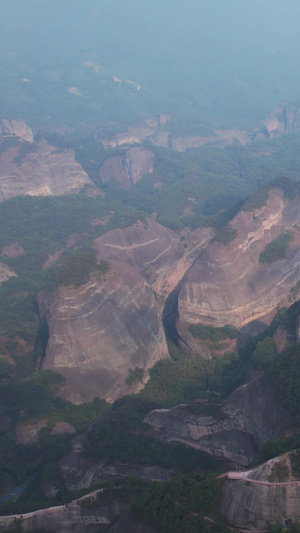 航拍湖南邵阳5A级旅游景区崀山丹霞地貌素材崀山素材56秒视频