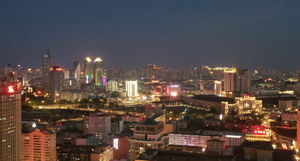 哈尔滨夜景航拍4K视频26秒视频