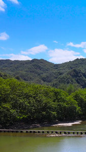 缙云仙都5A风景区朱潭山航拍合集视频