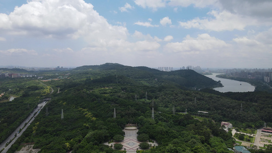 广西南宁青秀山5A景区航拍视频视频