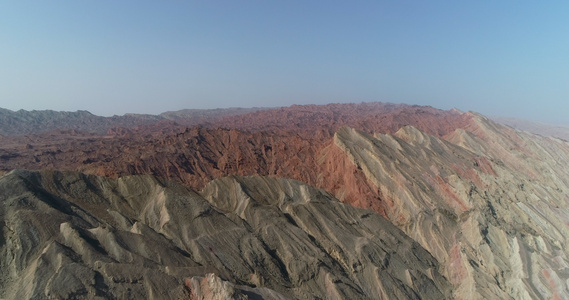 新疆4A景区火焰山地貌航拍视频