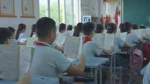 4k校园学生晨读学习看书空镜20秒视频
