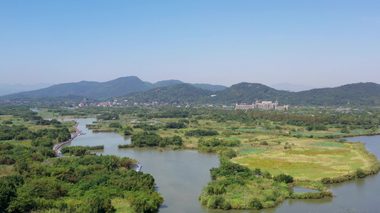 浙江德清县下渚湖国家湿地公园视频