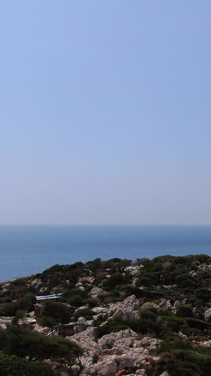 航拍爱琴海上的海岛航拍视频86秒视频