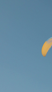 棉花堡滑翔伞实拍体育运动视频