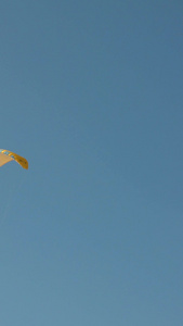 棉花堡滑翔伞实拍体育运动视频
