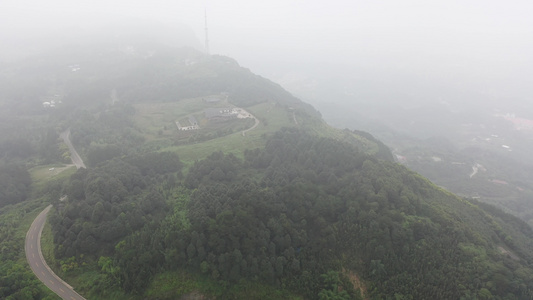 航拍高清四川宜宾佛现山云海山脉全景视频