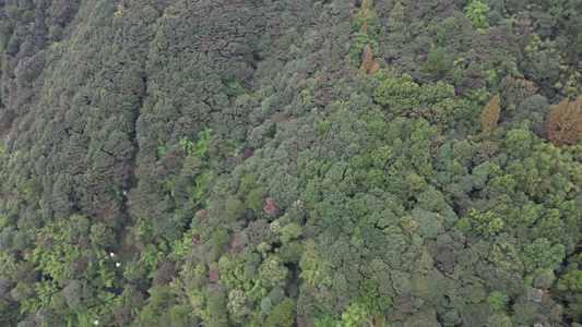 重庆缙云山脉与北碚小城风景航拍视频