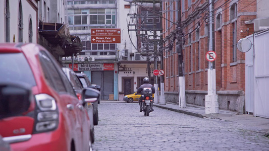 巴西圣保罗城市街道人文风光视频视频