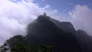 王屋山山峰实拍17秒视频