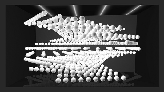 裸眼3D小球空间排列视频视频