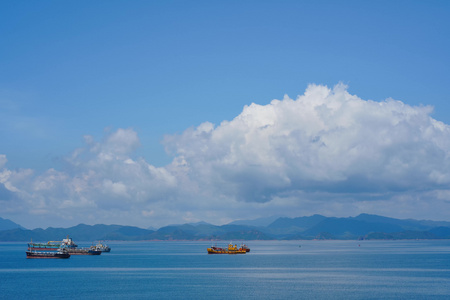 深圳官湖夏日海景云涌延时视频