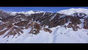 航拍雪山天山63秒视频