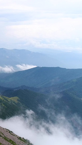 5A级景区太白山山顶航拍太白山旅游视频