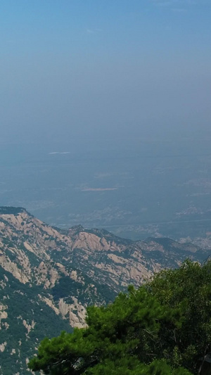 华山北峰航拍旅游黄金周45秒视频