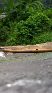 河面竹筏漂流旅游景区视频