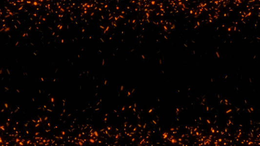 透明通道火花粒子边框素材视频