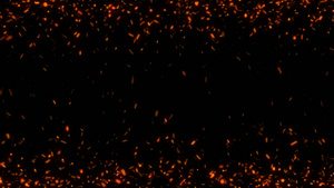 透明通道火花粒子边框素材61秒视频