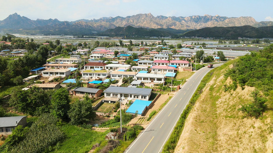 航拍辽宁绥中西北部山区农村[滦南]视频