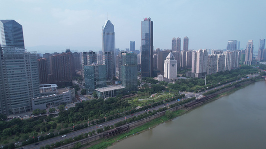 5.4k航拍南昌城市建筑风光视频