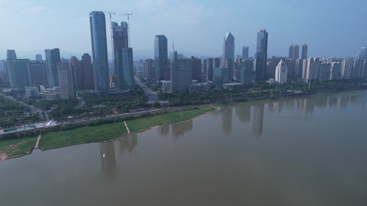 5.4k航拍南昌城市建筑风光视频