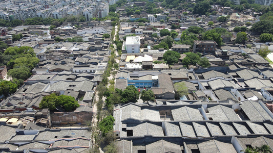 航拍福建福州上下杭历史文化街区视频