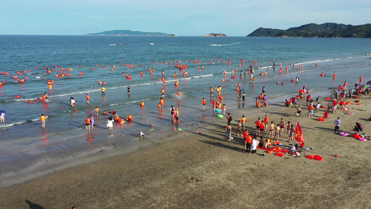 川岛镇海滩视频