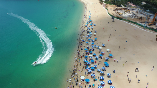 大梅沙海边沙滩视频