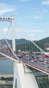 厦门海沧大桥上的车流延时时间流逝视频