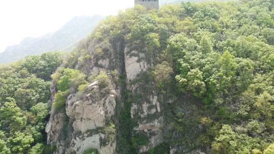 北京长城角楼遗址视频