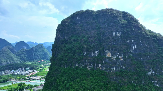 桂林山水甲天下航拍素材视频