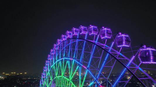 沈阳城市夜晚风光视频