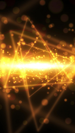 唯美动态金色粒子光效背景视频30秒视频