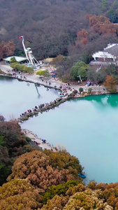 航拍南京珍珠泉旅游风景区景区航拍视频