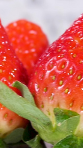 新鲜草莓新鲜水果视频