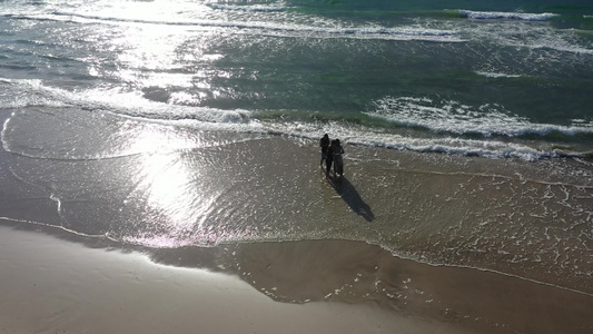 飞沙滩海浪视频