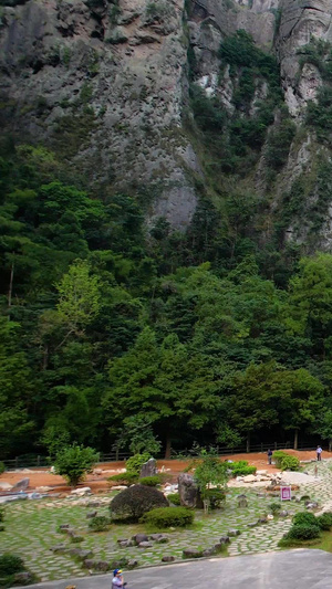 航拍5A景区雁荡山灵岩景观区灵岩寺视频旅游景点52秒视频