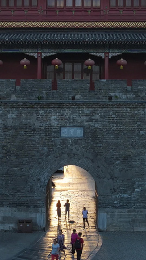 航拍三国历史文化名城荆州古城素材历史素材32秒视频