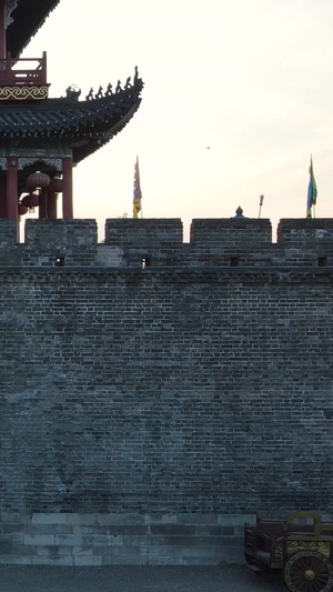 航拍三国历史文化名城荆州古城素材古城墙32秒视频