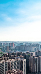 成都城市蓝天延时摄影中国城市视频