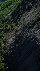 航拍新疆5A可可托海景区峡谷与河流视频旅游景区视频