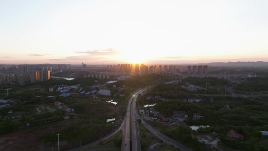 湖南衡阳城市风光航拍视频