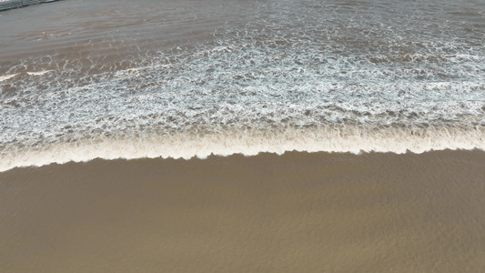 钱塘江浙江著名景点浪潮航拍大浪视频